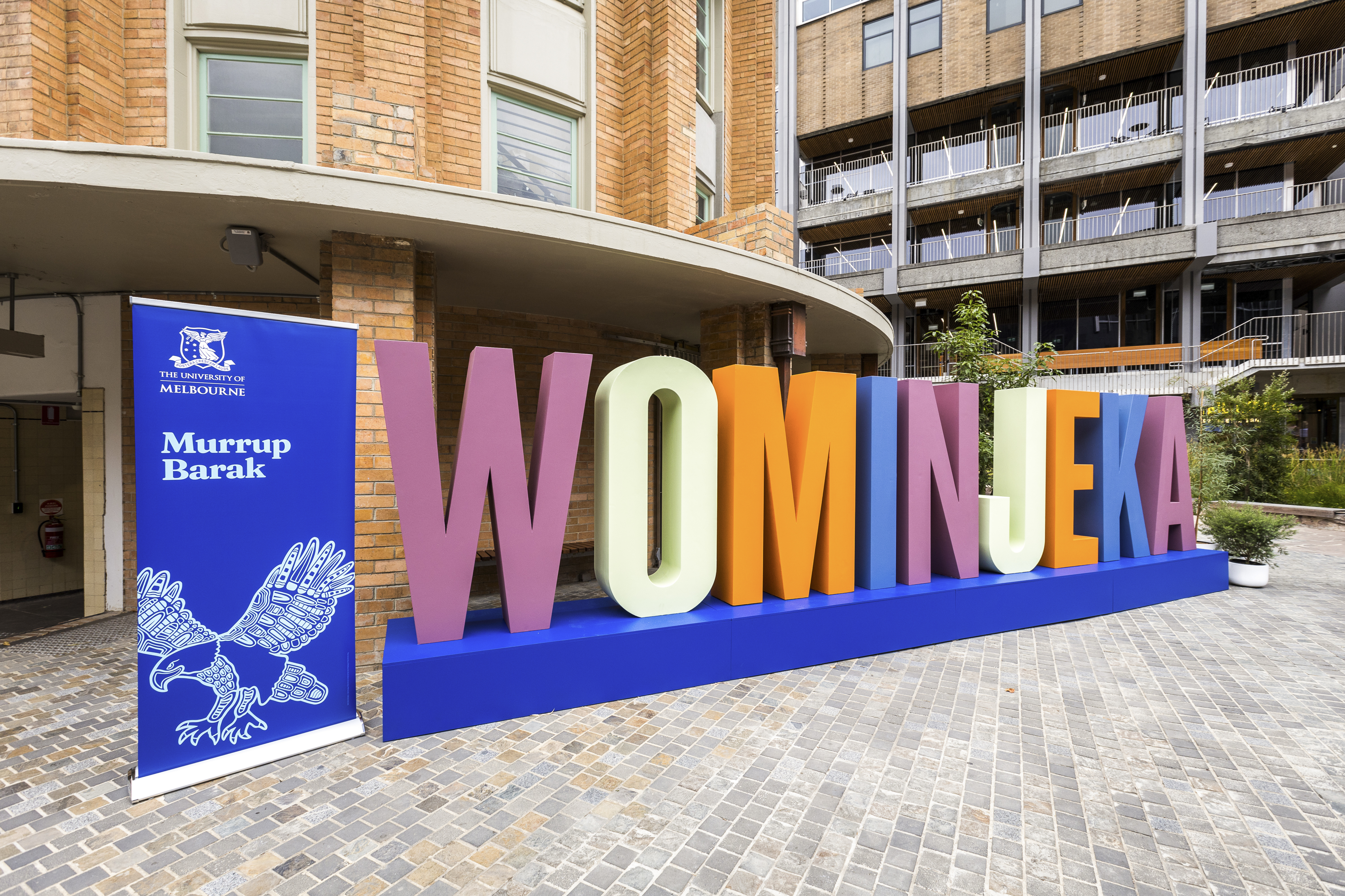 Welcome sign at the University of Melbourne