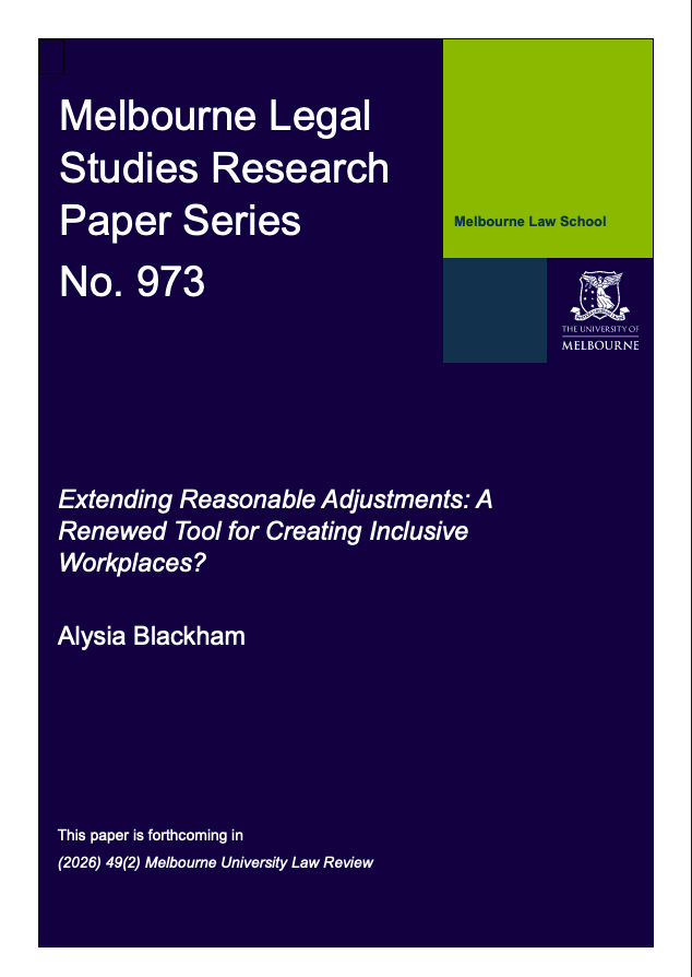 Extending reasonable adjustments report cover